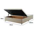 Silentnight Kingsize Half Ottoman Divan Bed in Sandstone (British brand)
