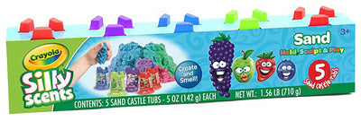 Crayola Silly Scents Sand Slott Modelleringssand 5 x 5oz Bokser