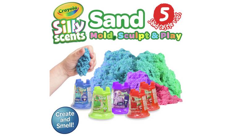 Crayola Silly Scents Moulding Sand 5 x 5oz Tubs - British product