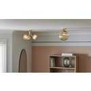 Habitat champagne globe flush ceiling light 22cm diameter, UK version