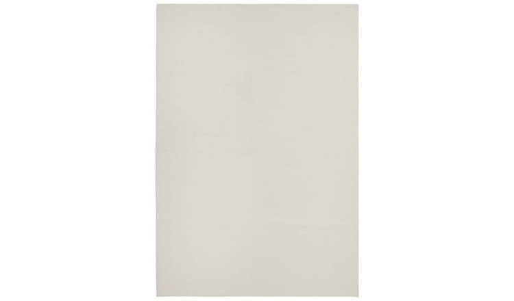 Argos Home Cream Cotton Flatweave Rug 120x170cm - British product