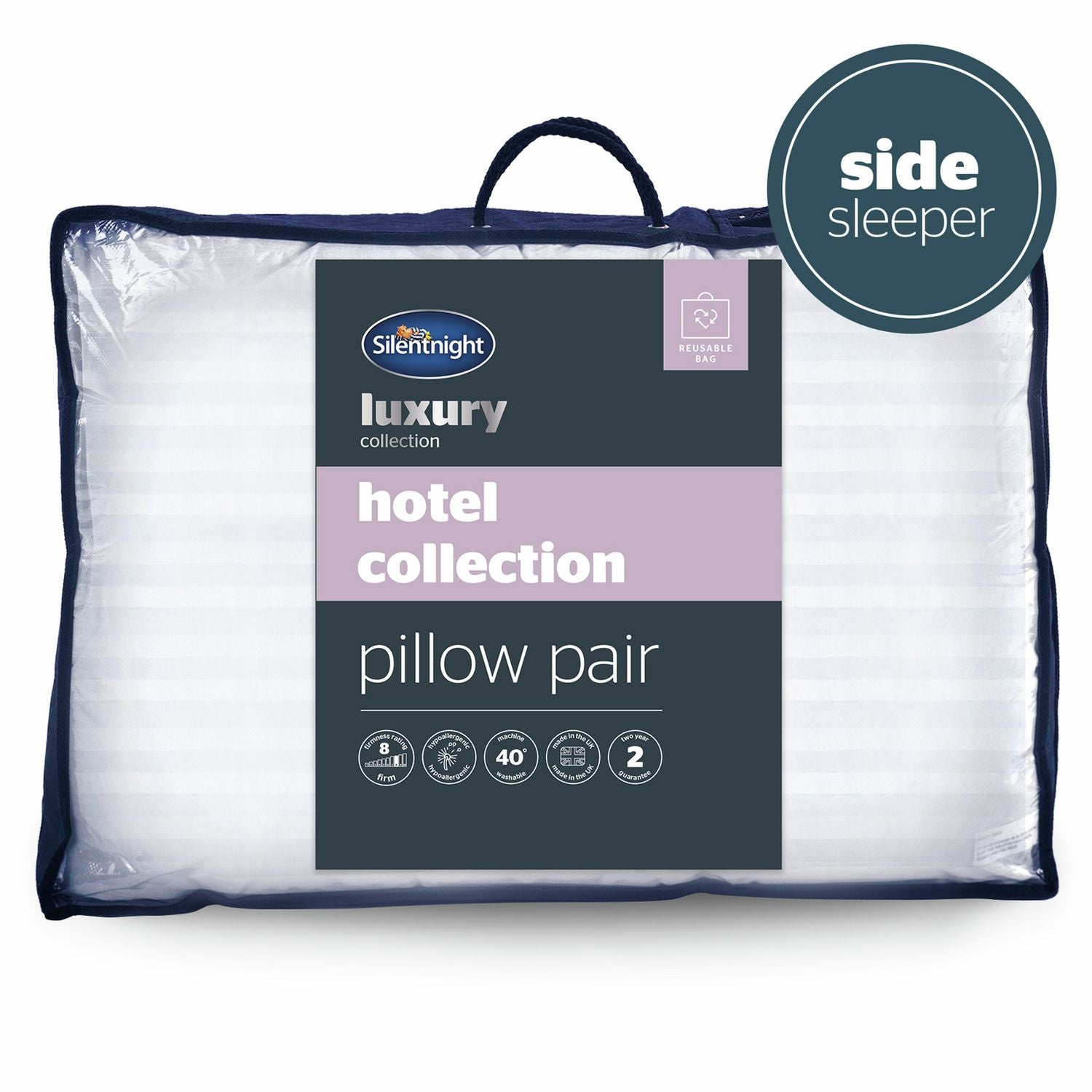Silentnight Hotel Collection Firm Pillow 2 Pack (British brand)