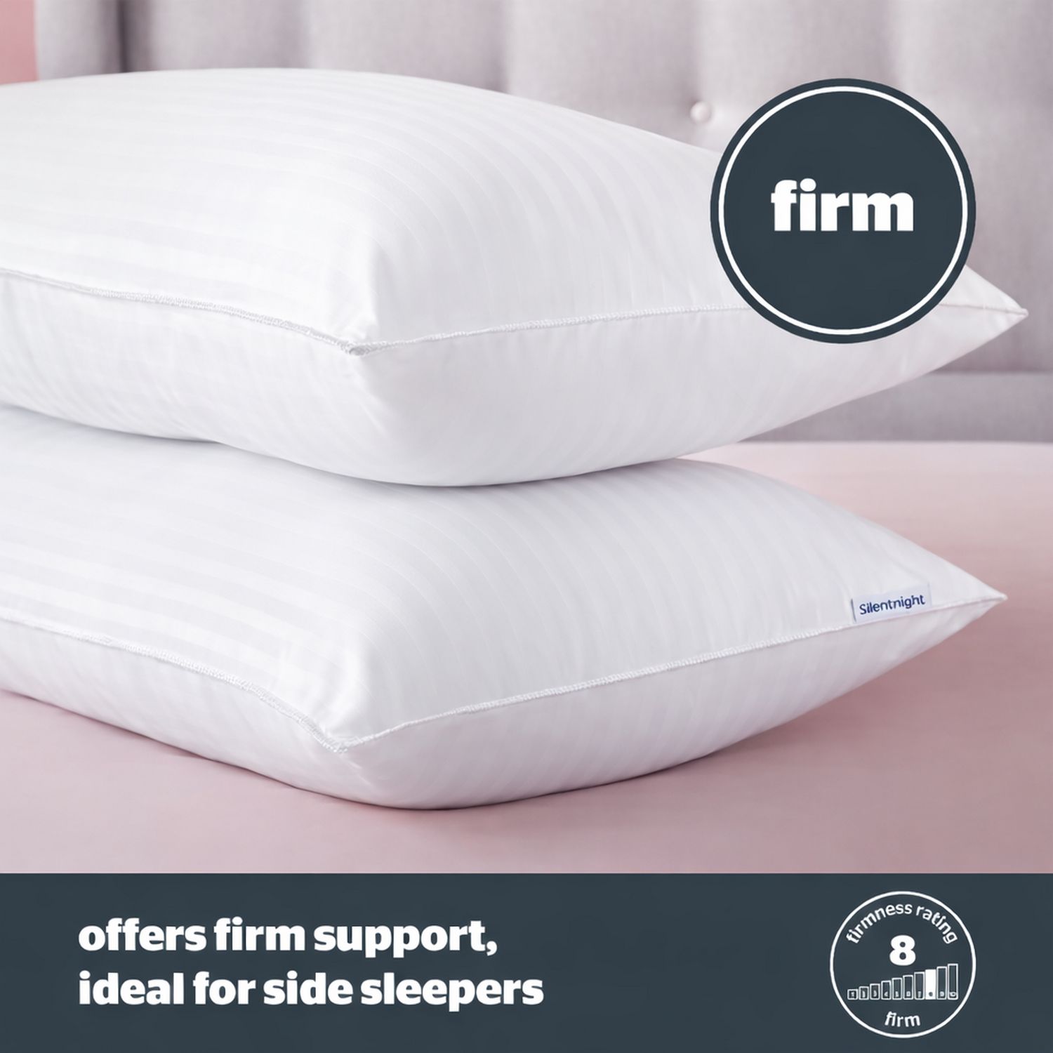 Silentnight Hotel Collection Firm Pillow 2 Pack (British brand)