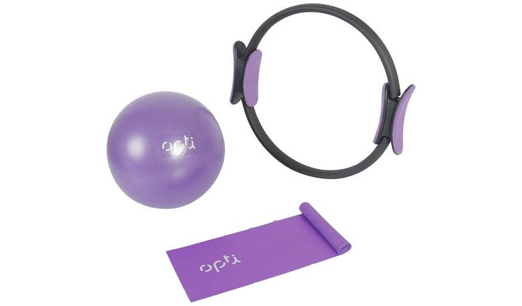 Opti Pilates Set purple resistance ring mini ball loop, imported from the UK
