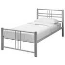 Argos Home single metal bed frame in silver - British product