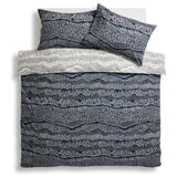 Habitat Scandi Blue Bedding Set King size, UK version