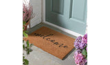 Habitat Welcome Natural & Black Short Pile Doormat 60x40cm, UK version