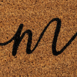 Habitat Welcome Natural & Black Short Pile Doormat 60x40cm, UK version