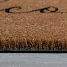 Habitat Welcome Natural & Black Short Pile Doormat 60x40cm, UK version
