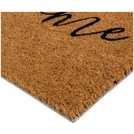 Habitat Welcome Natural & Black Short Pile Doormat 60x40cm, UK version
