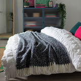 Habitat faux mohair throw navy 125x150cm, UK version