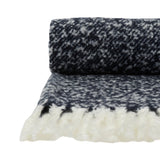 Habitat Faux Textured Mohair Throw - Navy - 125x150cm