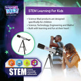 Science Mad 50mm telescope with tripod - British product
