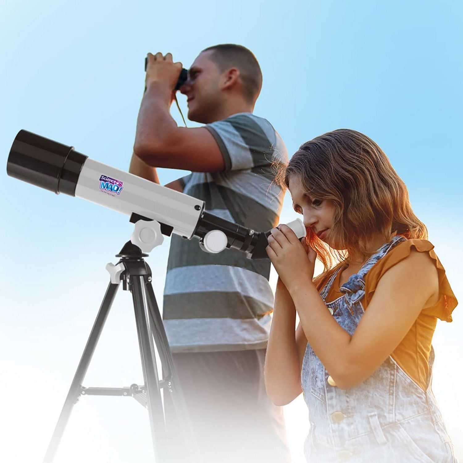 Science Mad 50mm telescope with tripod - British product