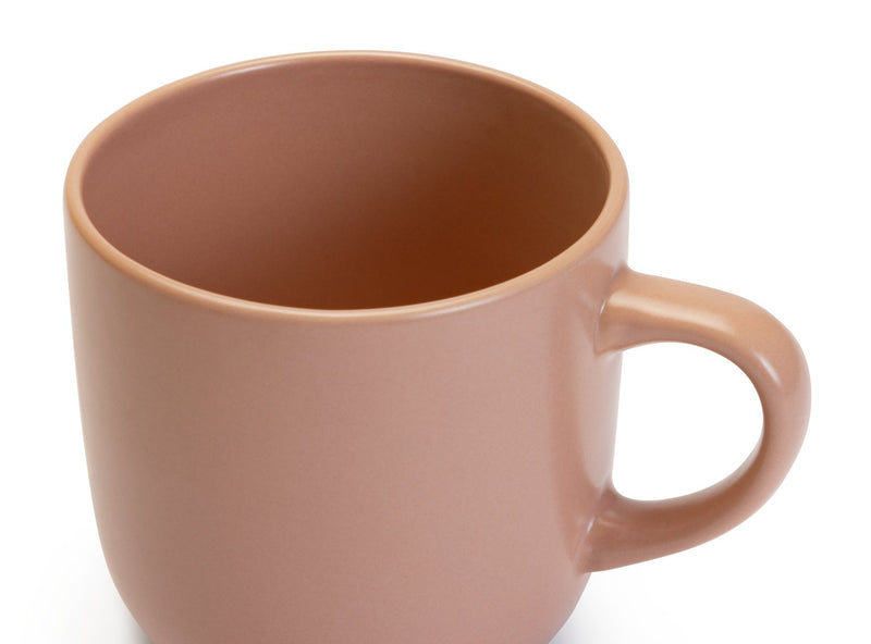 Habitat matte pink stoneware mugs set of 4 420ml, UK version