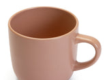 Habitat matte pink stoneware mugs set of 4 420ml, UK version