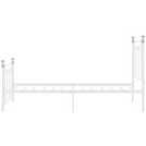 Argos Home single metal bed frame in white - British product