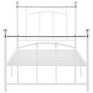 Argos Home single metal bed frame in white - British product