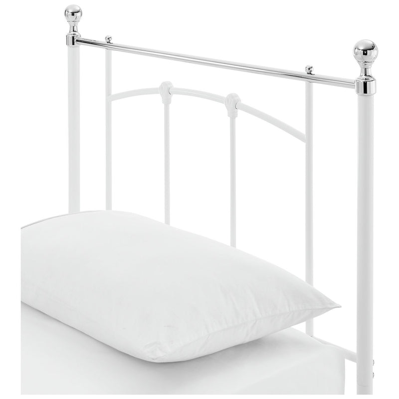 Argos Home single metal bed frame in white - British product