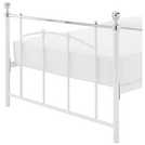 Argos Home single metal bed frame in white - British product