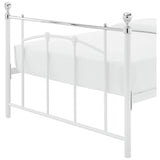 Argos Home single metal bed frame in white - British product