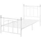 Argos Home single metal bed frame in white - British product