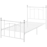 Argos Home single metal bed frame in white - British product