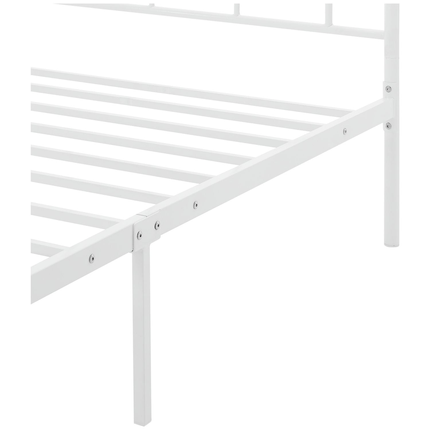 Argos Home single metal bed frame in white - British product