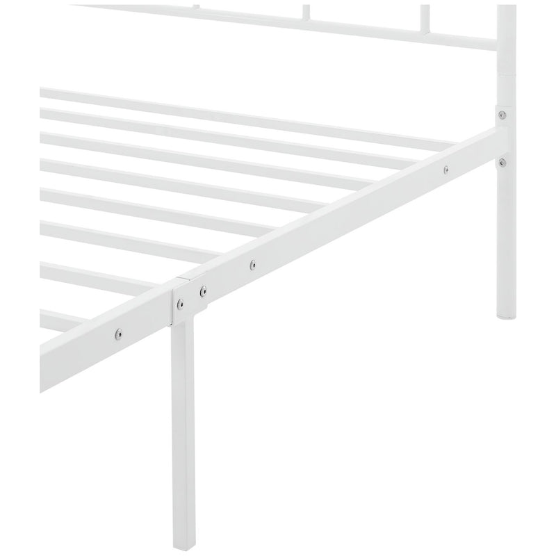 Argos Home single metal bed frame in white - British product