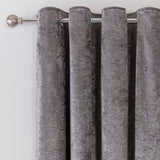 Argos Home black velvet eyelet curtains 117x183cm - British product