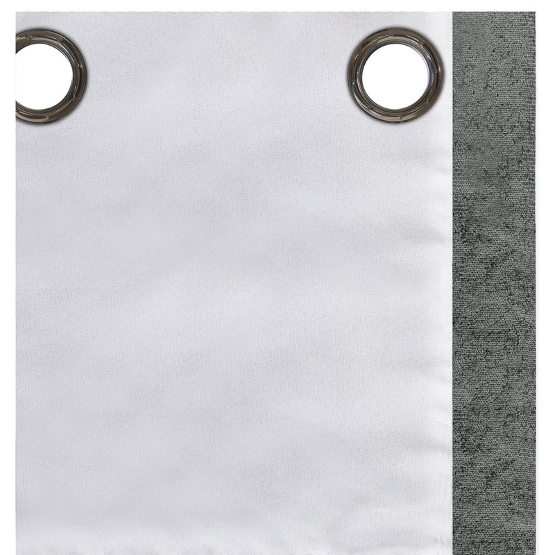 Argos Home black velvet eyelet curtains 117x183cm - British product