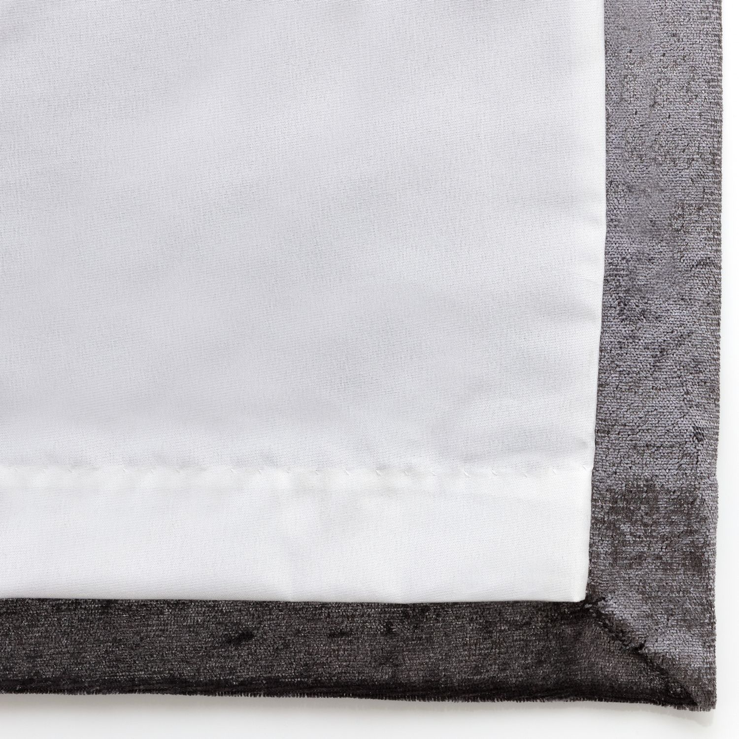Argos Home black velvet eyelet curtains 117x183cm - British product