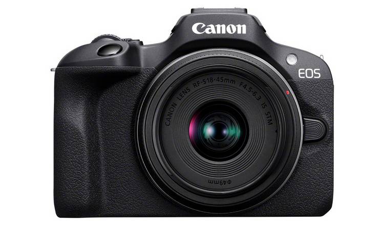 Canon EOS R100 mirrorless camera with RF 18-45mm lens, 486g - British product