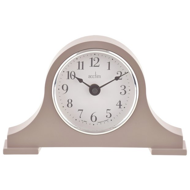 Acctim Harston Mantel Clock in Taupe - British product
