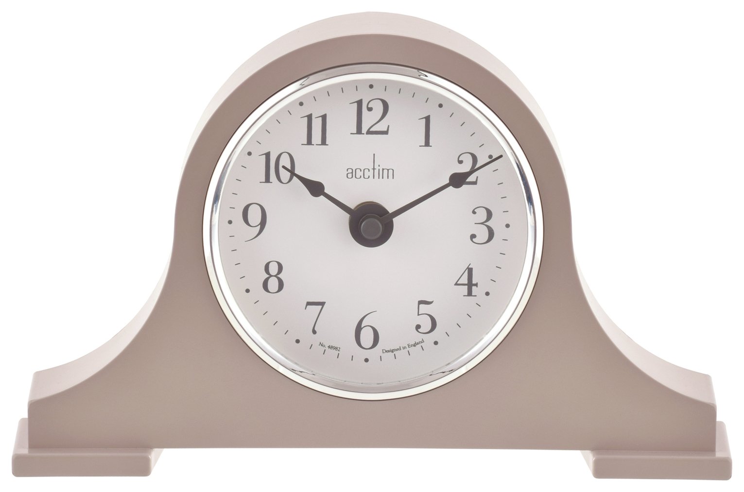 Acctim Harston Mantel Clock in Taupe - British product
