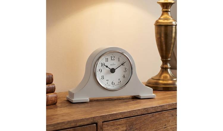 Acctim Harston Mantel Clock in Taupe - British product