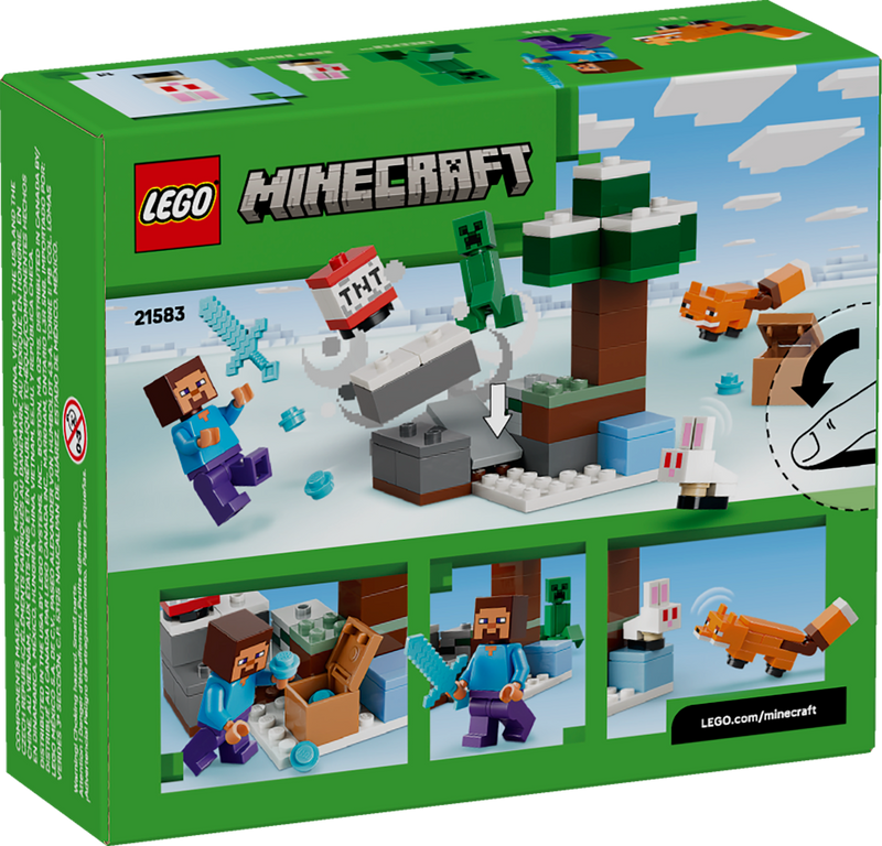 LEGO Steve's Taiga Adventure building set, UK version