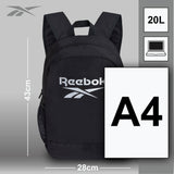 Reebok Active Core Backpack Black 20L, imported from the UK