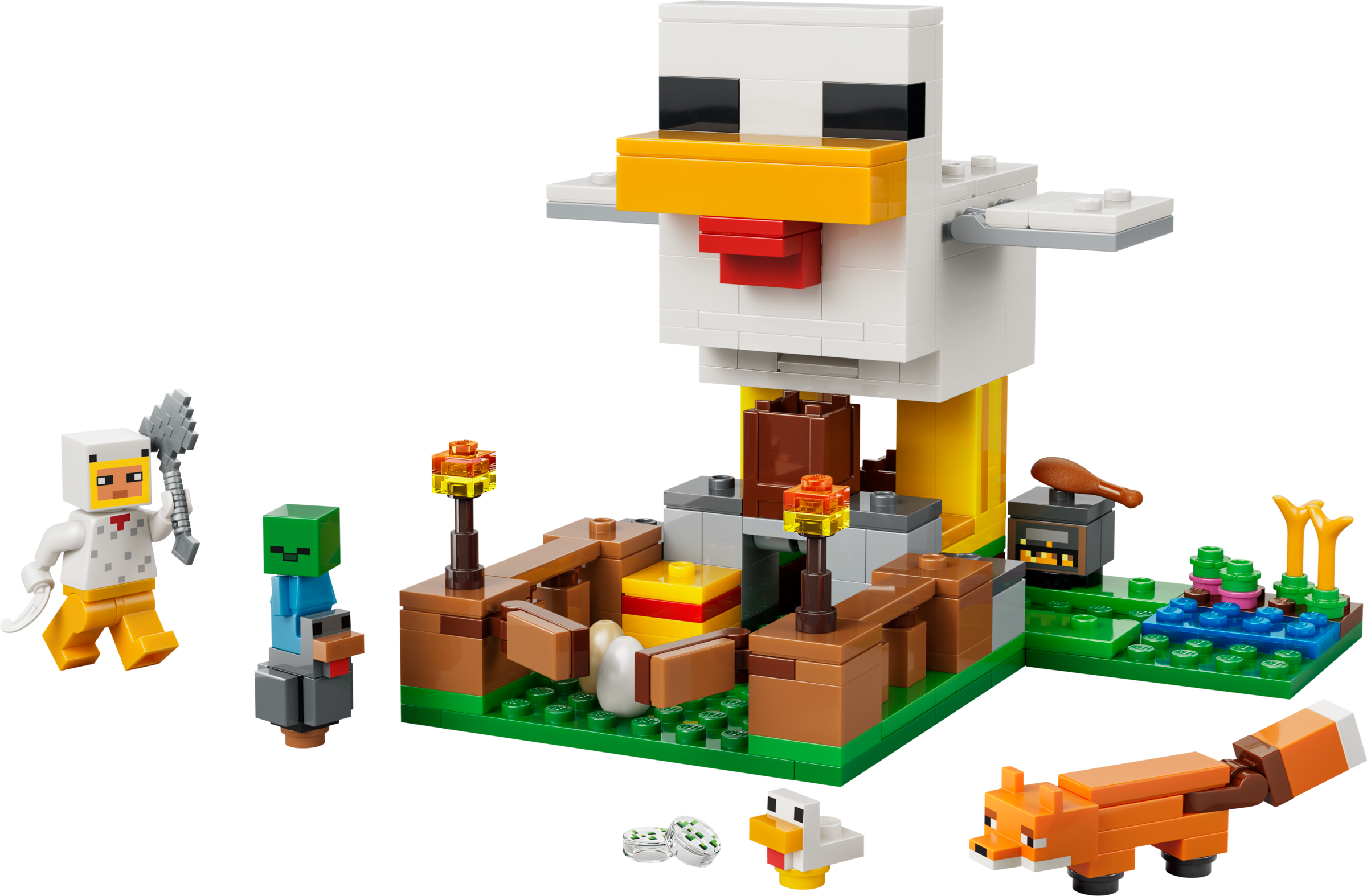 LEGO Minecraft Chicken Farm building set 233 pieces - British product