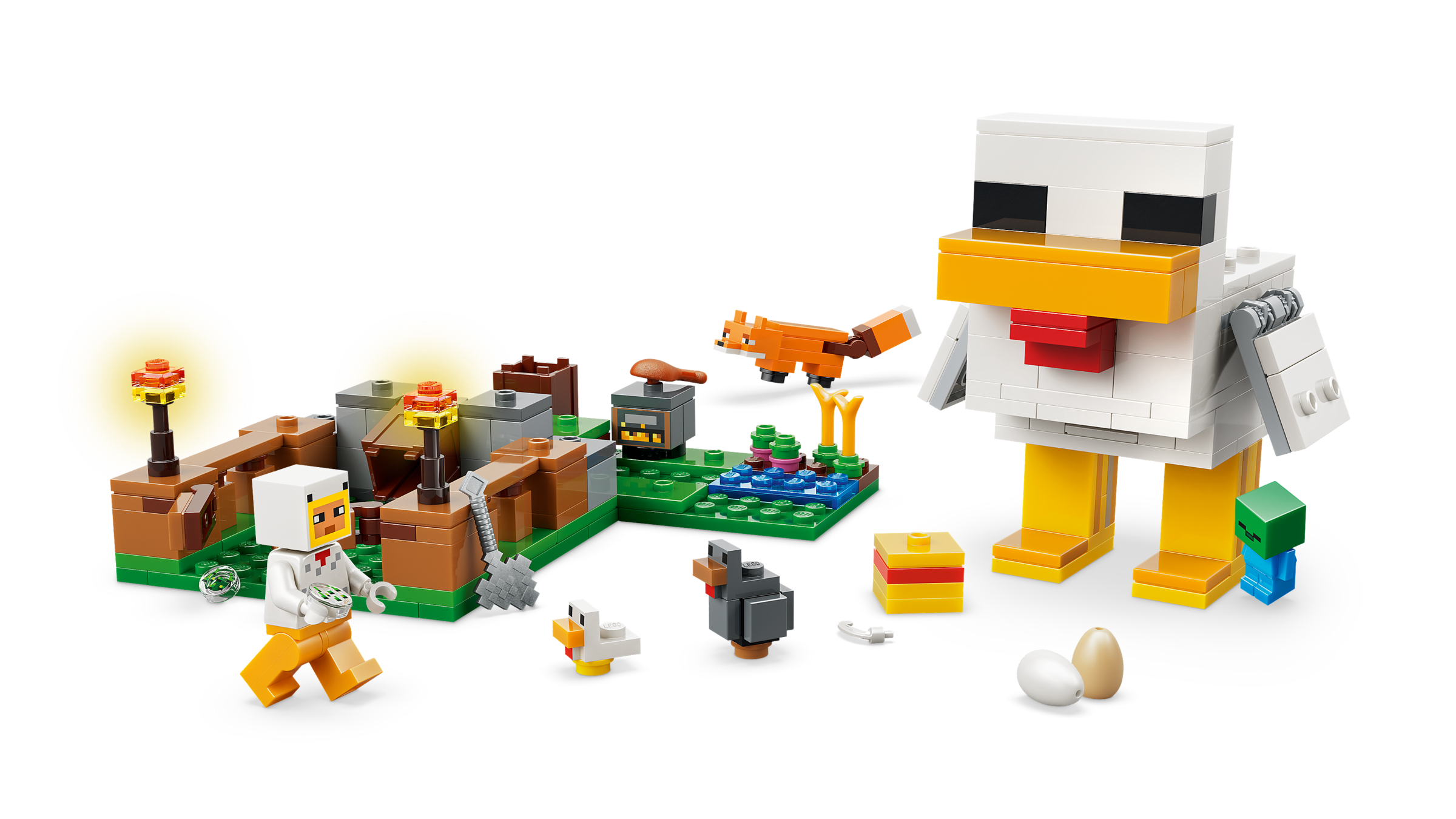 LEGO Minecraft Chicken Farm building set 233 pieces - British product