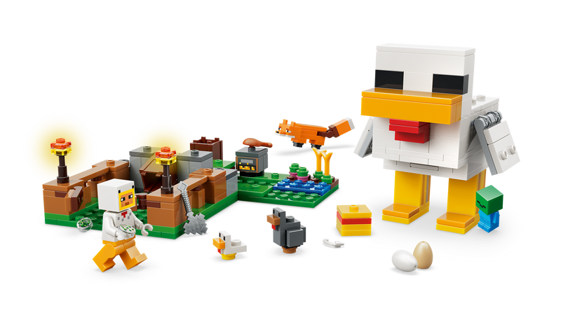 LEGO Minecraft Chicken Farm building set 233 pieces - British product