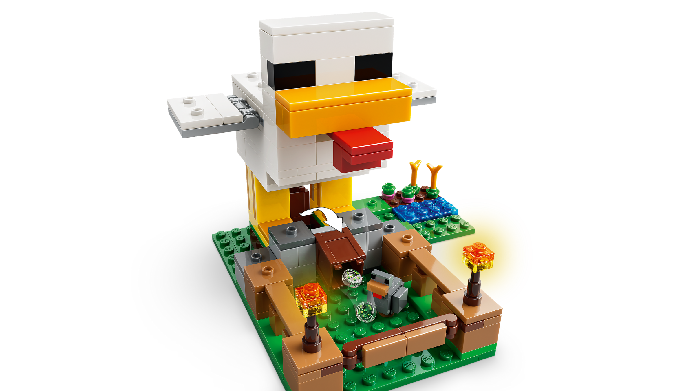 LEGO Minecraft Chicken Farm building set 233 pieces - British product