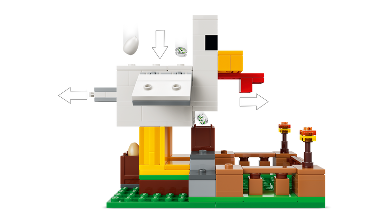 LEGO Minecraft Chicken Farm building set 233 pieces - British product