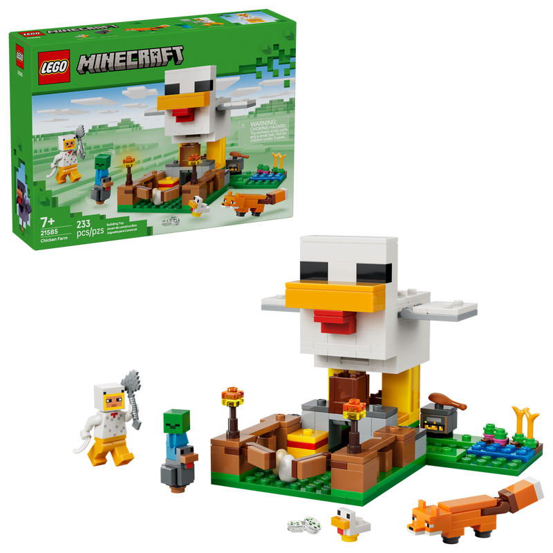 LEGO Minecraft Chicken Farm building set 233 pieces - British product
