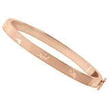 Radley rose gold plated jumping dog bangle (British brand)
