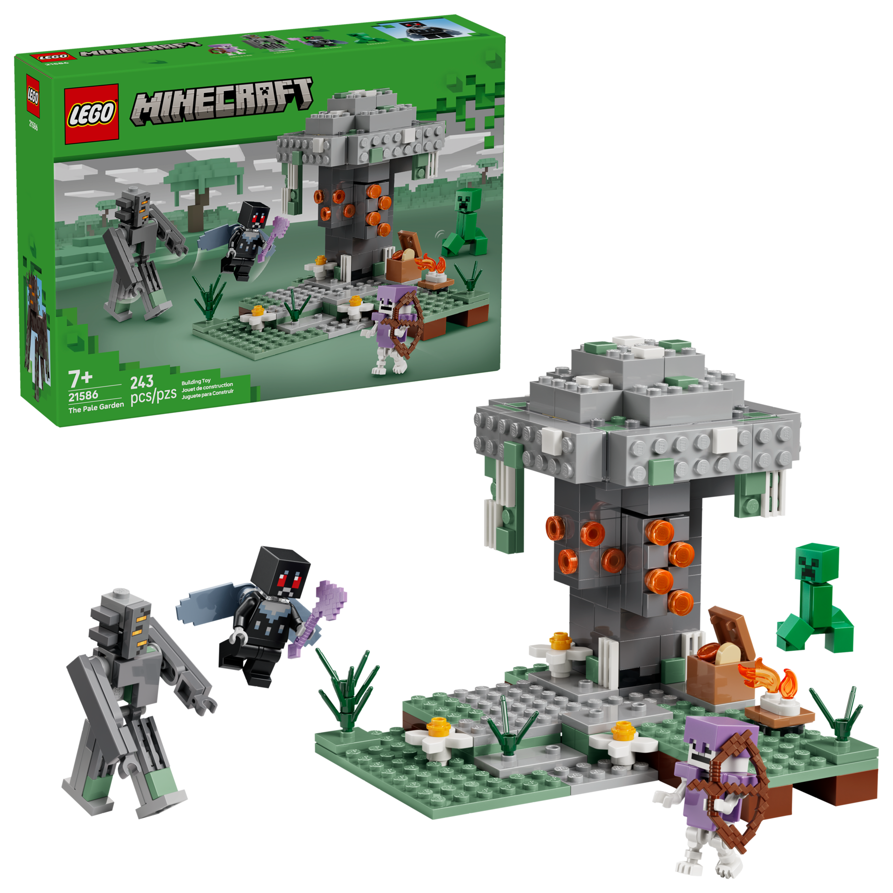 LEGO Minecraft The Pale Garden building set 243 pieces - British product