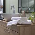 Habitat cotton hand towel in white, size L90 x W50cm, UK version