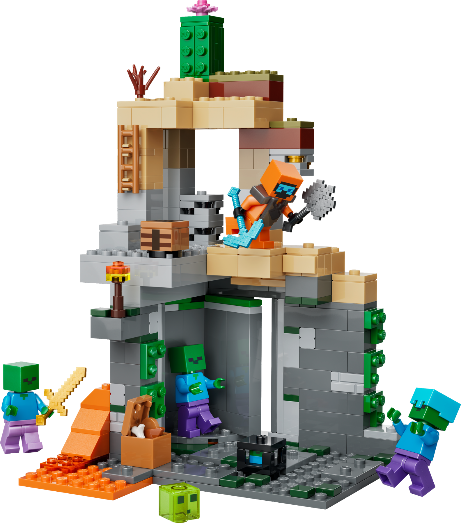 LEGO Minecraft Zombie Dungeon building set 284 pieces - British product
