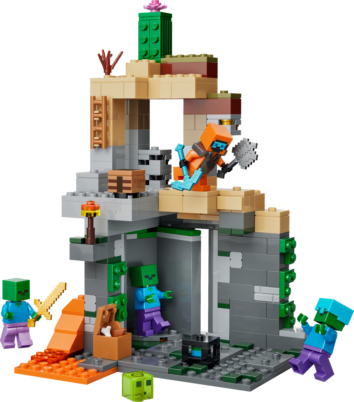 LEGO Minecraft Zombie Dungeon building set 284 pieces - British product