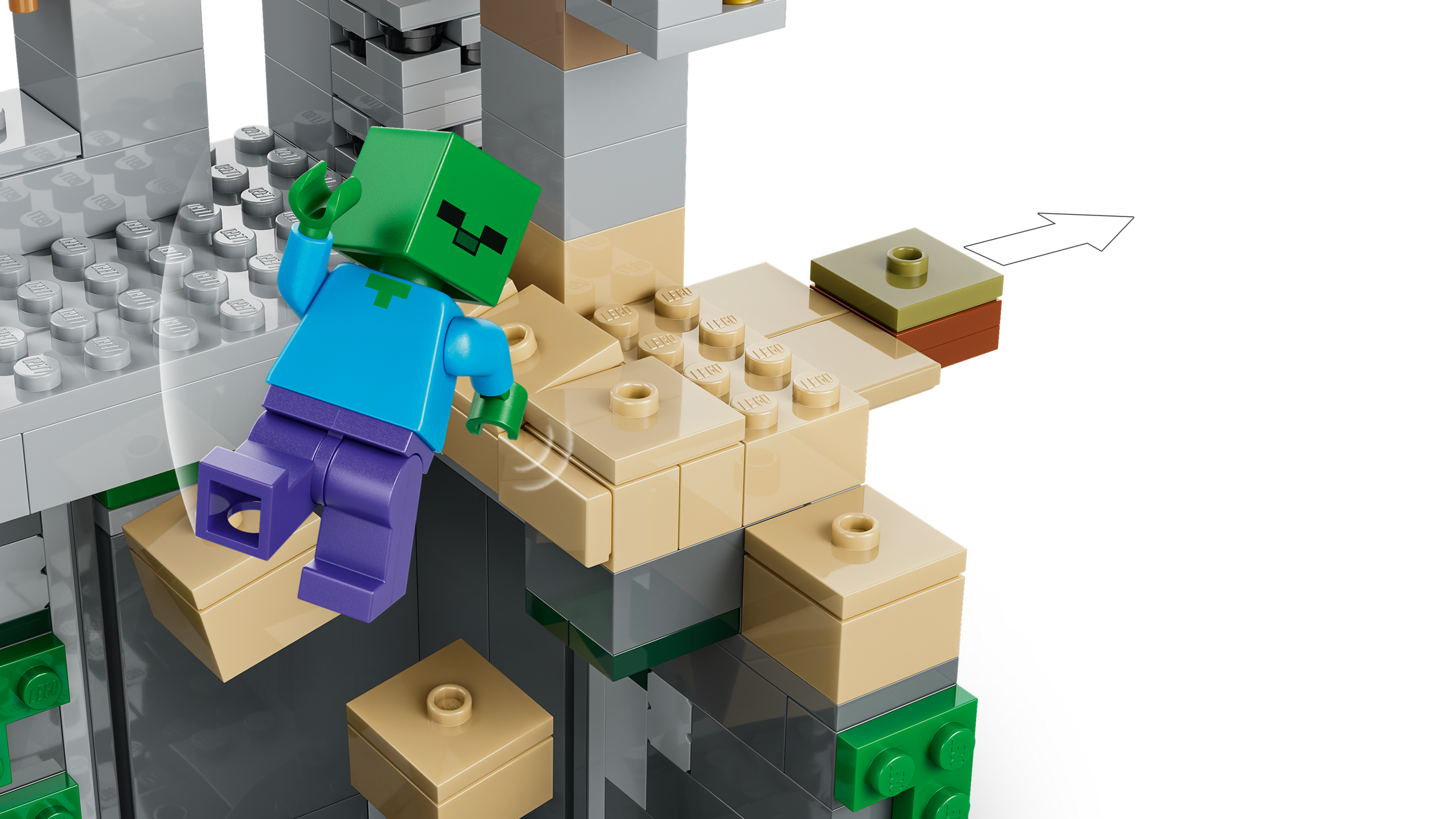 LEGO Minecraft Zombie Dungeon building set 284 pieces - British product